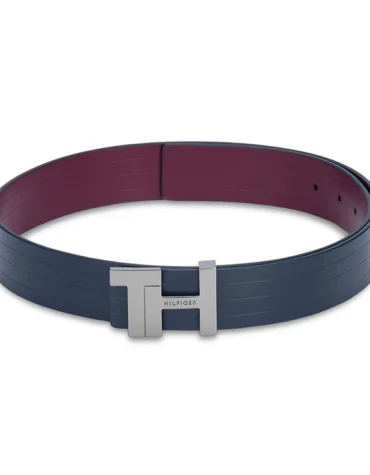 Navy+Wine Black Belt Tommy Hilfiger SLG