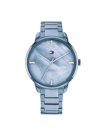 Tommy Hilfiger Quartz Analog Blue Dial Stainless Steel Strap Watch for Women