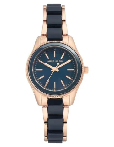Anne Klein Quartz Analog Blue Dial Stainless Steel Strap Watch for Women