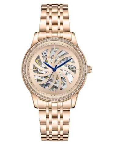 Kenneth Cole Automatic Analog Rose Gold dial Metal Strap Watch for Women