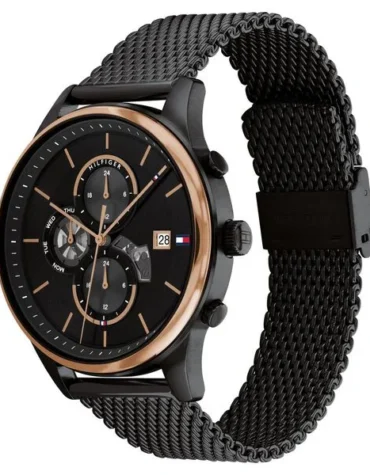 Tommy Hilfiger Black Dial Quartz Analog Watch for Men