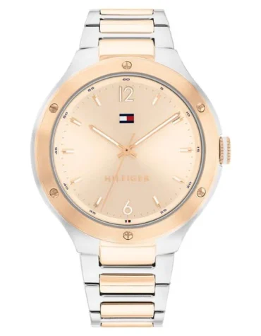 Tommy Hilfiger Quartz Analog Rose Gold Dial Stainless Steel Strap Watch for Women