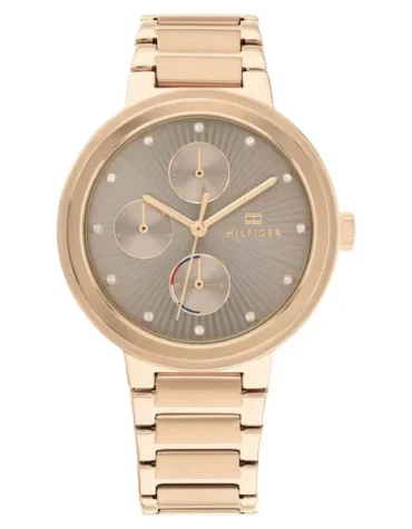 Tommy Hilfiger Quartz Analog Brown Dial Stainless Steel Strap Watch for Women