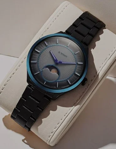 Titan Caelum Sun Moon Sub-Dial in Gunmetal Grey - Stellar Edition