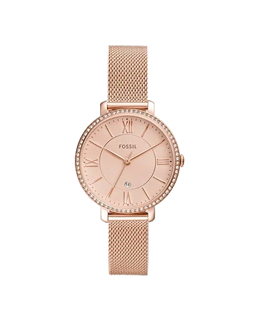 Fossil Women's Rose Gold Dial Metallic Analogue Watch-ES4628I